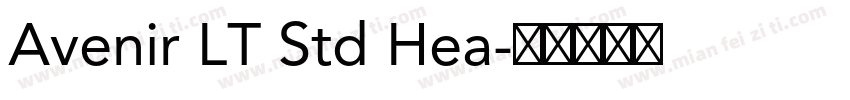 Avenir LT Std Hea字体转换
